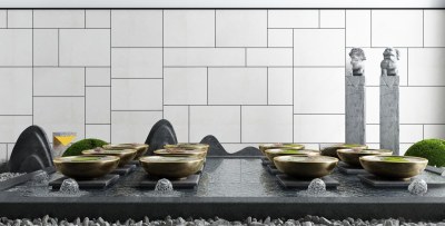 新中式喷泉3D模型下载